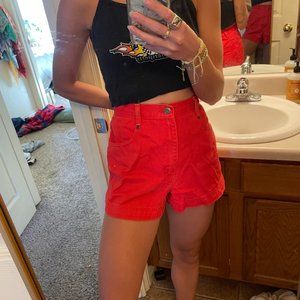 Red Vintage No Boundaries Shorts